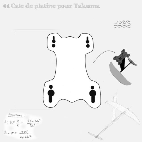 Cale de Rake pour platine Takuma Kujira 1