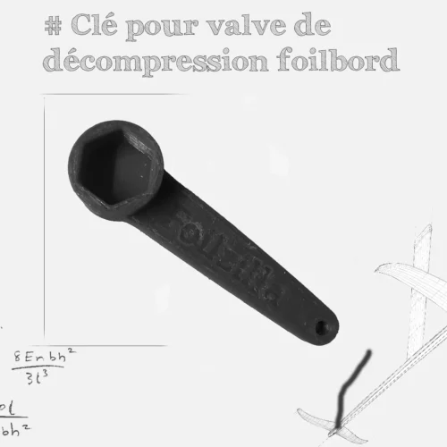 Clé pour dévisser les valves de décompression 16mm des planches de foil