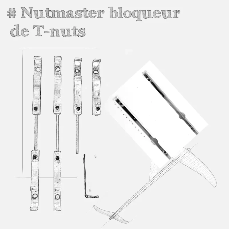 Nutmaster bloqueur de T-nuts foil