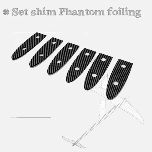 Set de 6 cales de shim/stabilisateur pour fuselage Phantom foil